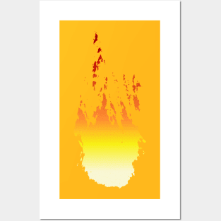 fire ink & color gradient Posters and Art